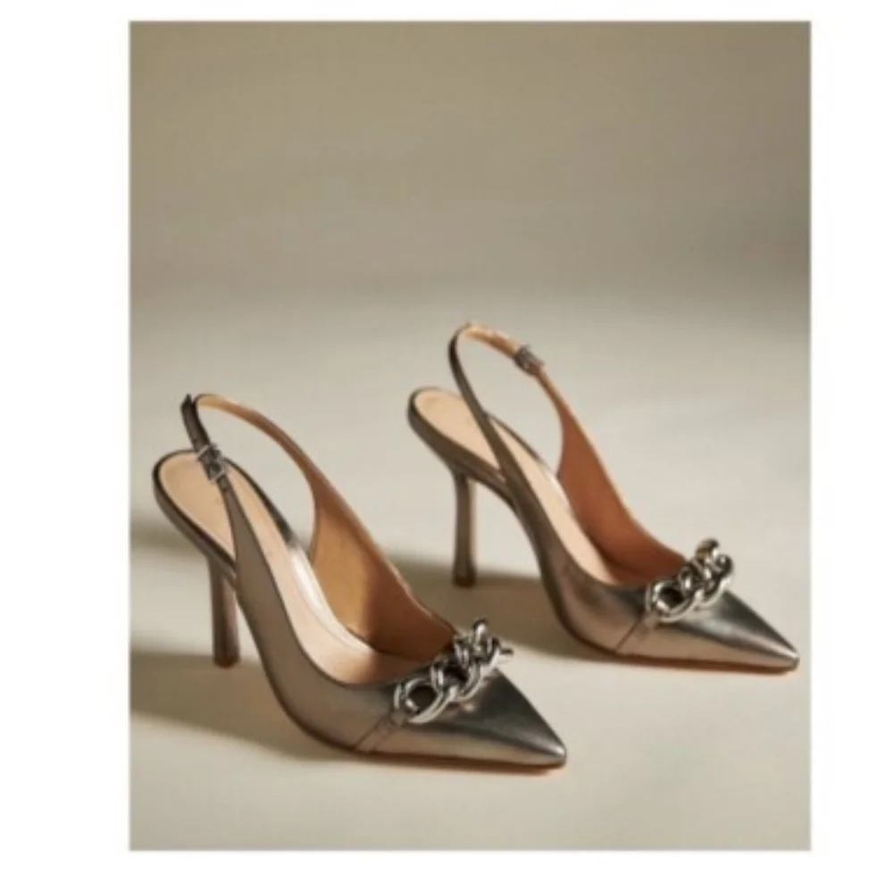 New In Box SCHUTZ Cammie Bronze  Heels